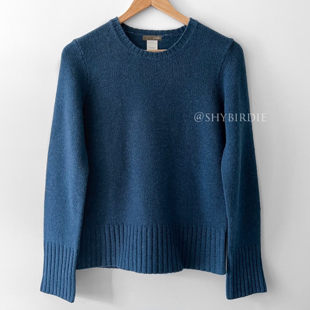 J.Crew 100% Lambswool Sweater, Relaxed Fit, XS